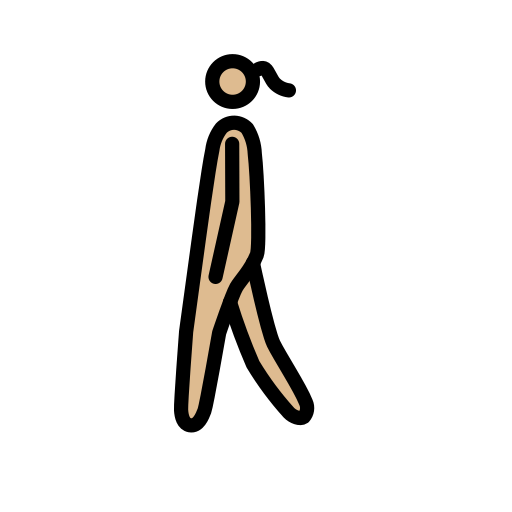 Woman Walking: Medium-Light Skin Tone, the previous design
