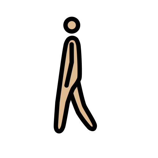 Man Walking: Medium-Light Skin Tone, the previous design