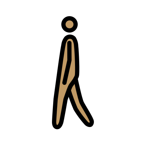 Man Walking: Medium Skin Tone, the previous design