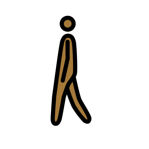 Man Walking: Medium-Dark Skin Tone, the previous design