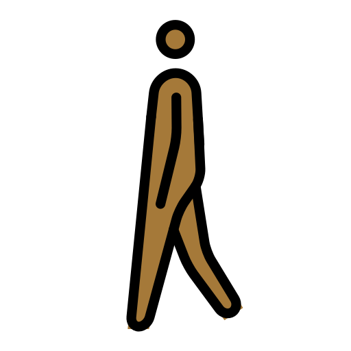 Person Walking: Medium-Dark Skin Tone, the previous design