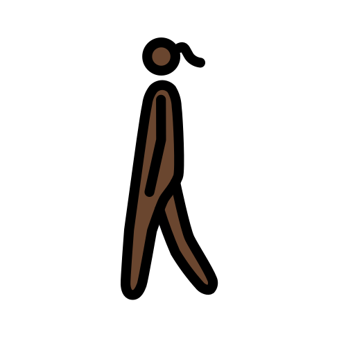 Woman Walking: Dark Skin Tone, the previous design