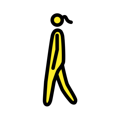 Woman Walking, the previous design