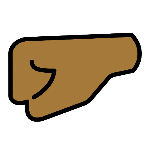 Left-Facing Fist: Medium-Dark Skin Tone, the design in this release