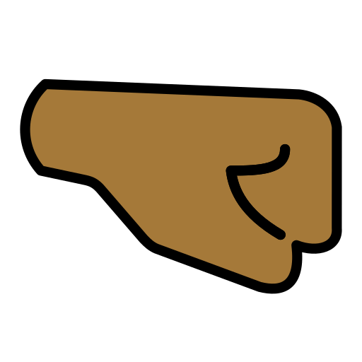 Right-Facing Fist: Medium-Dark Skin Tone, the design in this release