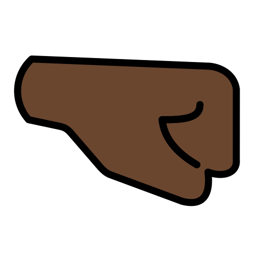 Right-Facing Fist: Dark Skin Tone, the design in this release