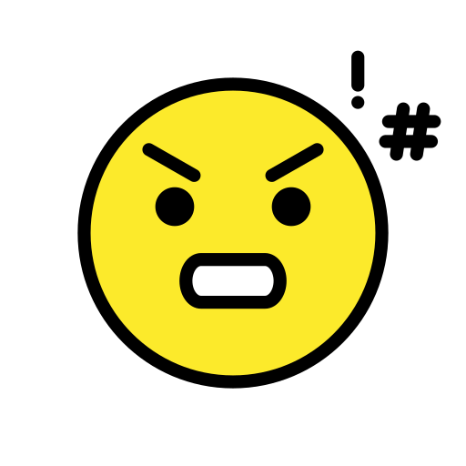 Face with Symbols on Mouth, the design in this release