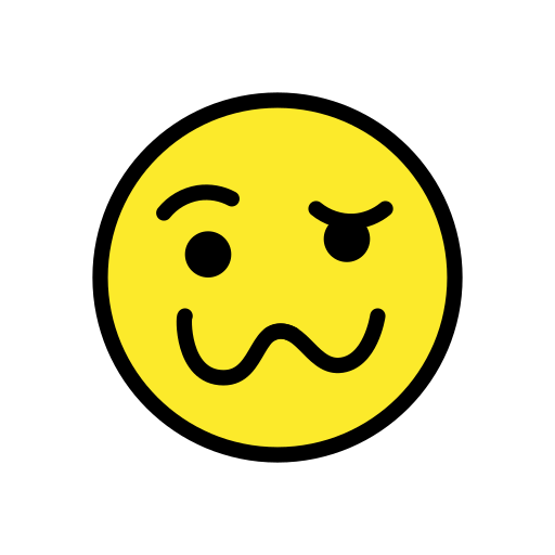 Schwindeliges Gesicht as drawn by OpenMoji in 12.3