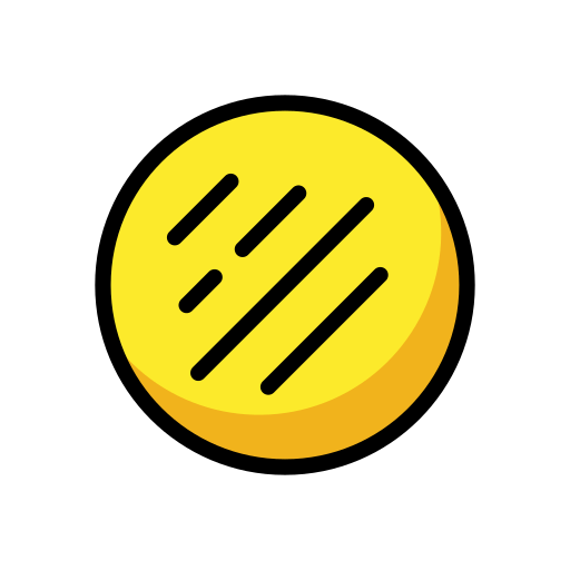 Flatbread as drawn by OpenMoji in 12.3