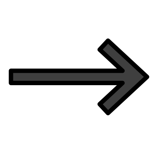 Right Arrow as drawn by OpenMoji in 12.3