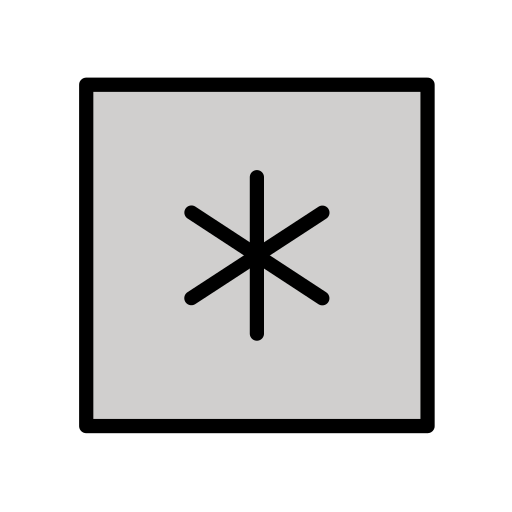 Keycap: * as drawn by OpenMoji in 12.3