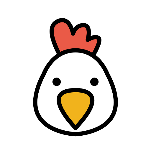 Chicken as drawn by OpenMoji in 13.0