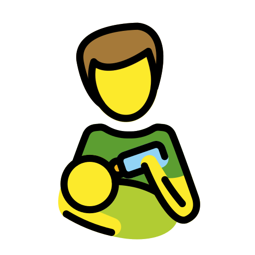 Man Feeding Baby, the design in this release