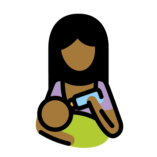 Woman Feeding Baby: Medium-Dark Skin Tone, the design in this release