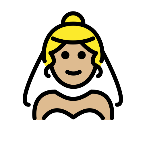 Woman with Veil: Medium-Light Skin Tone, the design in this release