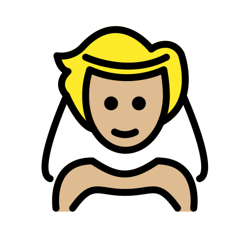 Person with Veil: Medium-Light Skin Tone, the design in this release