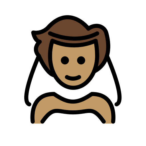 Person with Veil: Medium Skin Tone, the design in this release