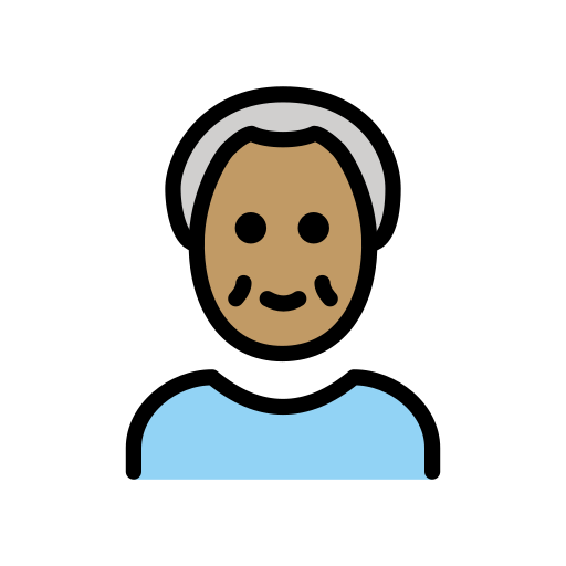 Old Man: Medium Skin Tone, the previous design