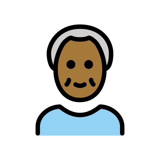 Old Man: Medium-Dark Skin Tone, the previous design