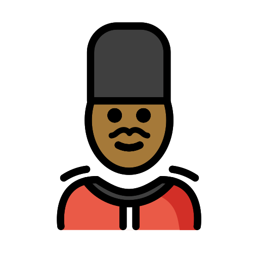 Man Guard: Medium-Dark Skin Tone, the previous design