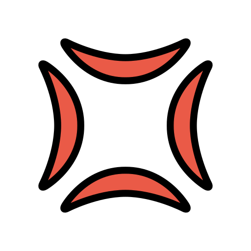 Anger Symbol as drawn by OpenMoji in 13.0