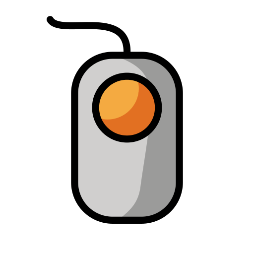 Trackball as drawn by OpenMoji in 13.0