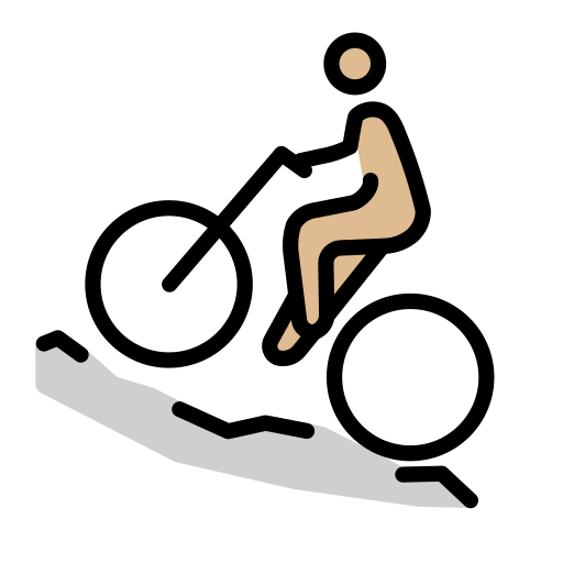 Man Mountain Biking: Medium-Light Skin Tone, the design in this release