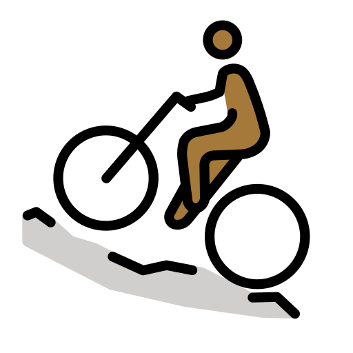 Man Mountain Biking: Medium-Dark Skin Tone, the design in this release