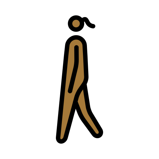 Woman Walking: Medium-Dark Skin Tone, the design in this release
