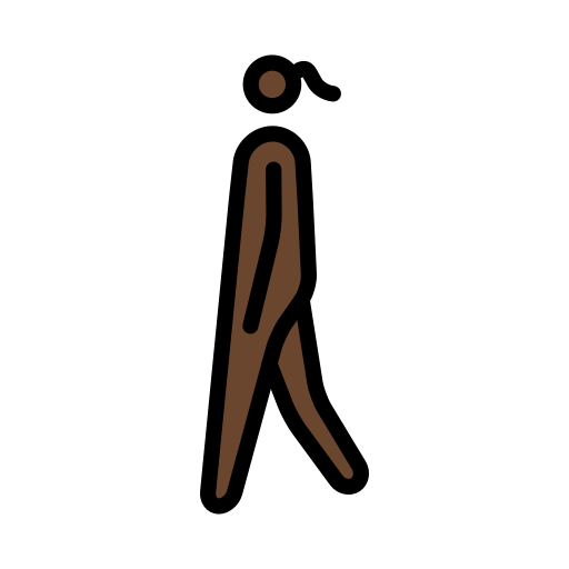 Woman Walking: Dark Skin Tone, the design in this release
