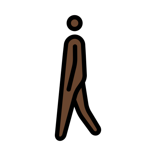 Man Walking: Dark Skin Tone, the design in this release