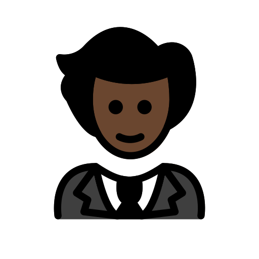 Person in Tuxedo: Dark Skin Tone, the design in this release