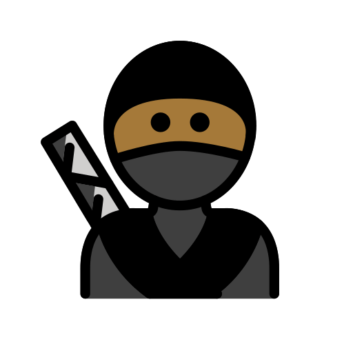 Ninja: Medium-Dark Skin Tone, the design in this release