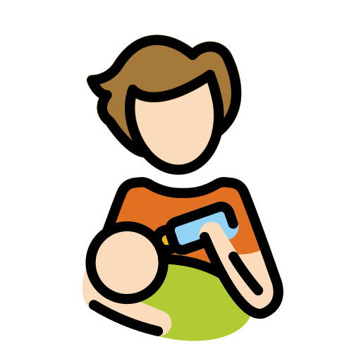 Person Feeding Baby: Light Skin Tone, the design in this release
