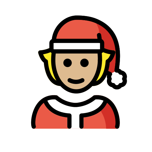 Mx Claus: Medium-Light Skin Tone, the design in this release