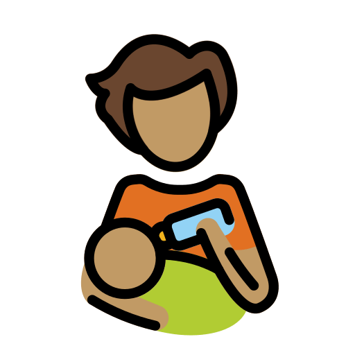 Person Feeding Baby: Medium Skin Tone, the design in this release