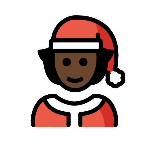 Mx Claus: Dark Skin Tone, the design in this release