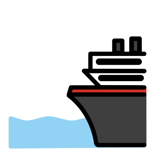 Ferry as drawn by OpenMoji in 13.0
