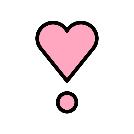 Heart Exclamation as drawn by OpenMoji in 13.0