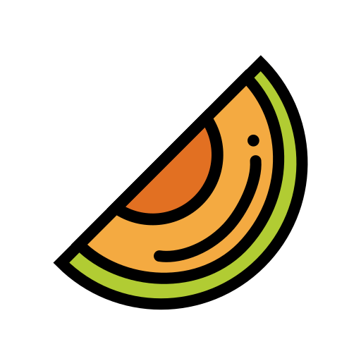 Melon as drawn by OpenMoji in 13.1