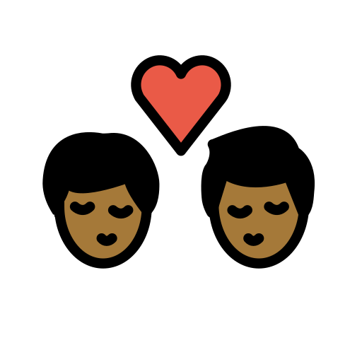 Kiss: Man, Man, Medium-Dark Skin Tone, the design in this release