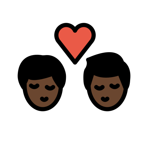 Kiss: Man, Man, Dark Skin Tone, the design in this release