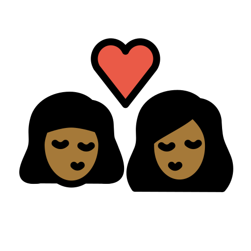 Kiss: Woman, Woman, Medium-Dark Skin Tone, the design in this release