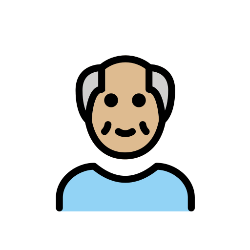 Old Man: Medium-Light Skin Tone, the design in this release