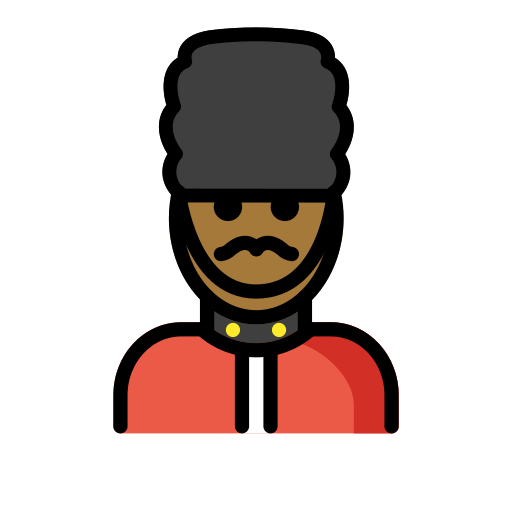Man Guard: Medium-Dark Skin Tone, the design in this release