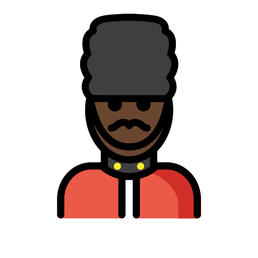 Man Guard: Dark Skin Tone, the design in this release