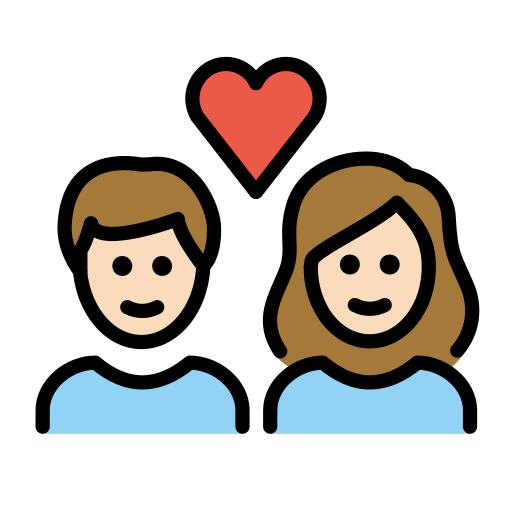 Couple with Heart: Light Skin Tone, the design in this release