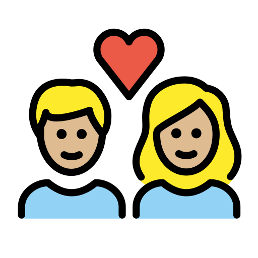 Couple with Heart: Medium-Light Skin Tone, the design in this release