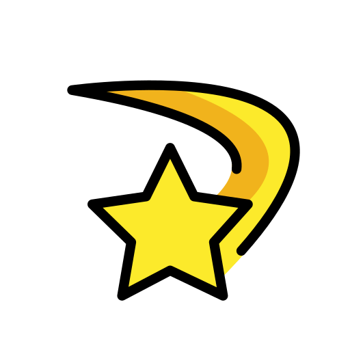 Dizzy as drawn by OpenMoji in 13.1