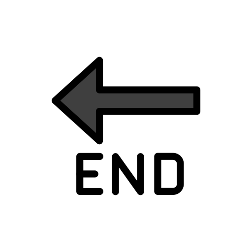 END Arrow as drawn by OpenMoji in 13.1